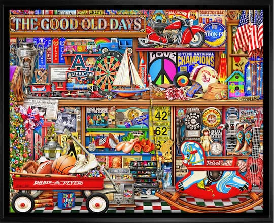 Good Old Days 20" x 29" Framed Canvas by Michael Fishel